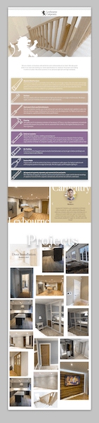 Leybourne Carpentry web design creative donut newbury
